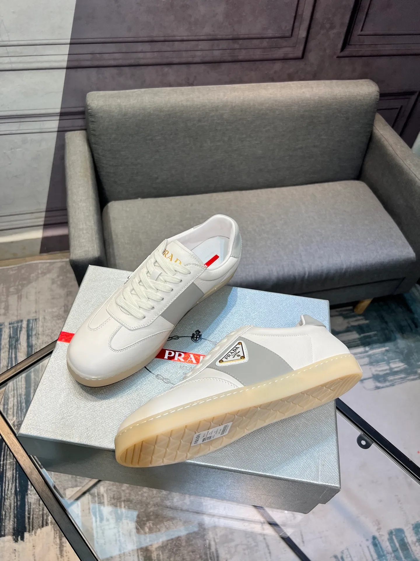 Men's shoes 💰540 [PRADA] Men's shoes are popular in the counter, official website synchronization, 1 high-quality shipment ✔️ Original frosted cowhide + cowhide lining, 1🆚1 replica, original sole, 38-45 (45 customized, non-refundable)